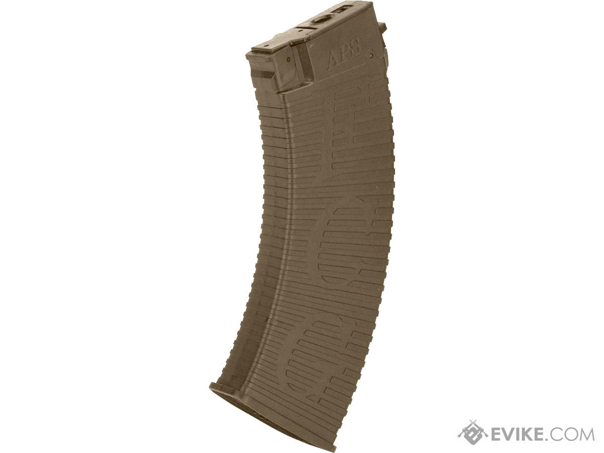 APS HELL Style 500rd Hi-Cap Magazine for Airsoft AK Series AEG (Color: Dark Earth)