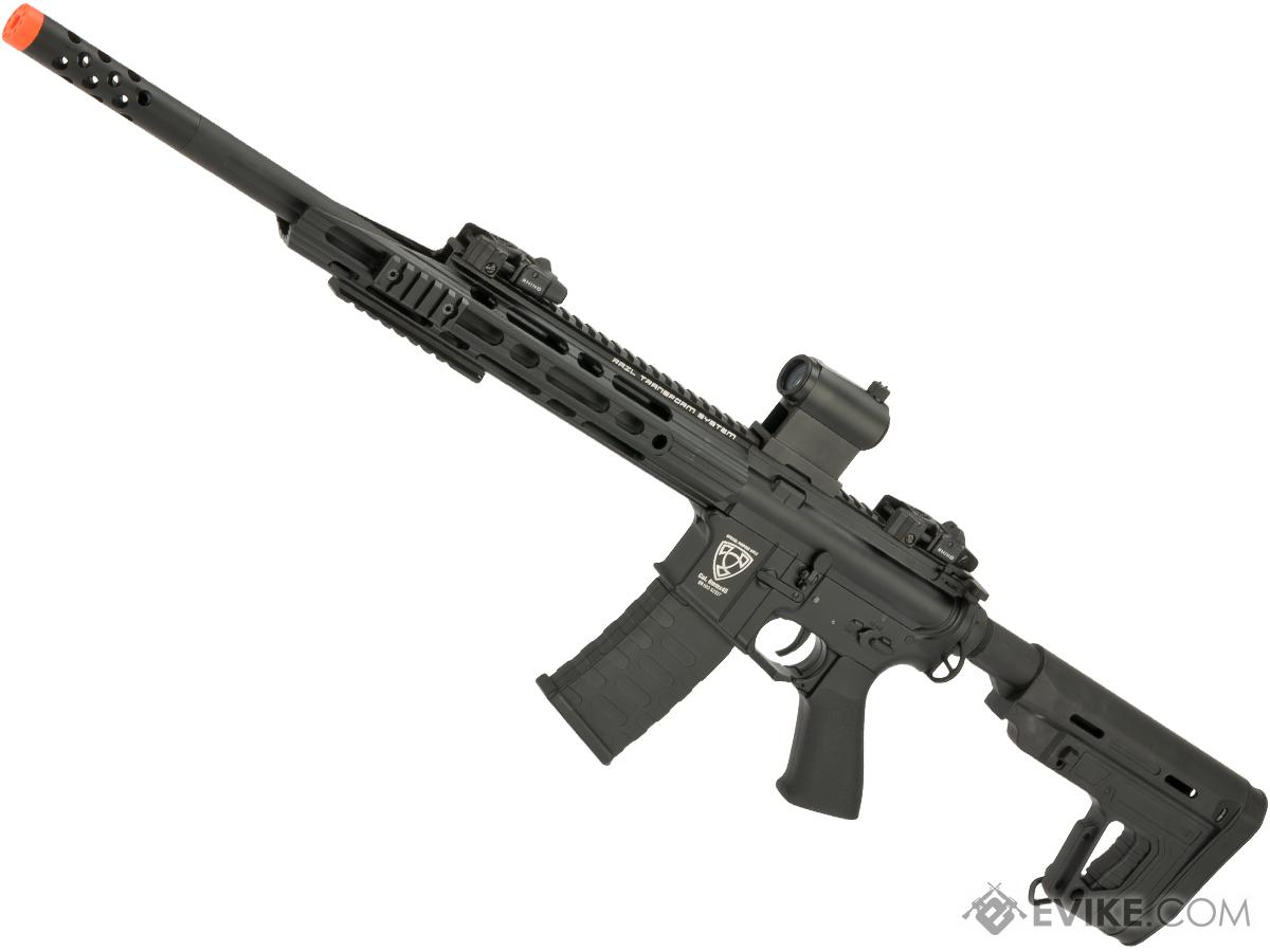 APS Guardian 2.0 eSilverEdge Match M4 Airsoft AEG Marksman Rifle (Color: Black / RS1 Stock)