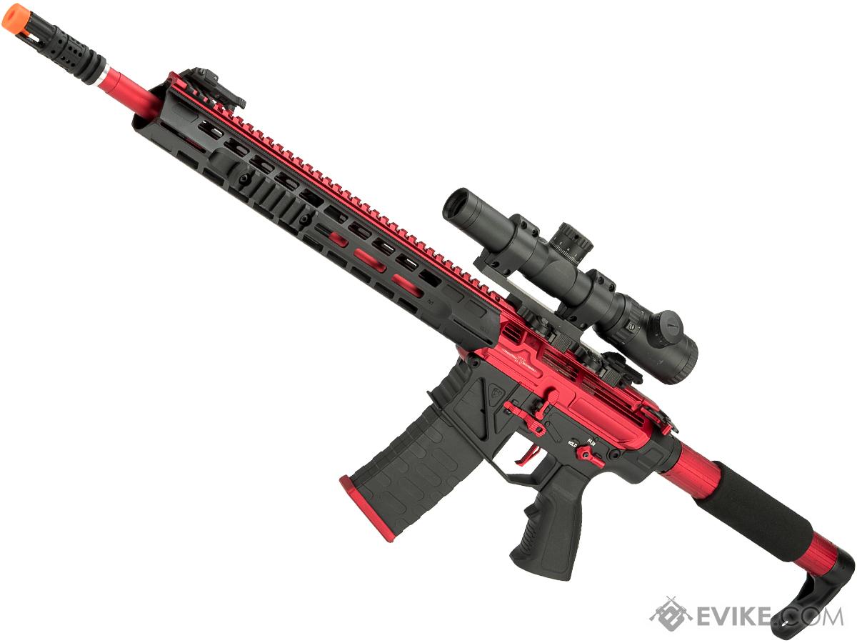 APS Phantom Extremis Mark IV 2.0 eSilverEdge M4 AEG with 15 MLOK Handguard (Color: Red / Black)