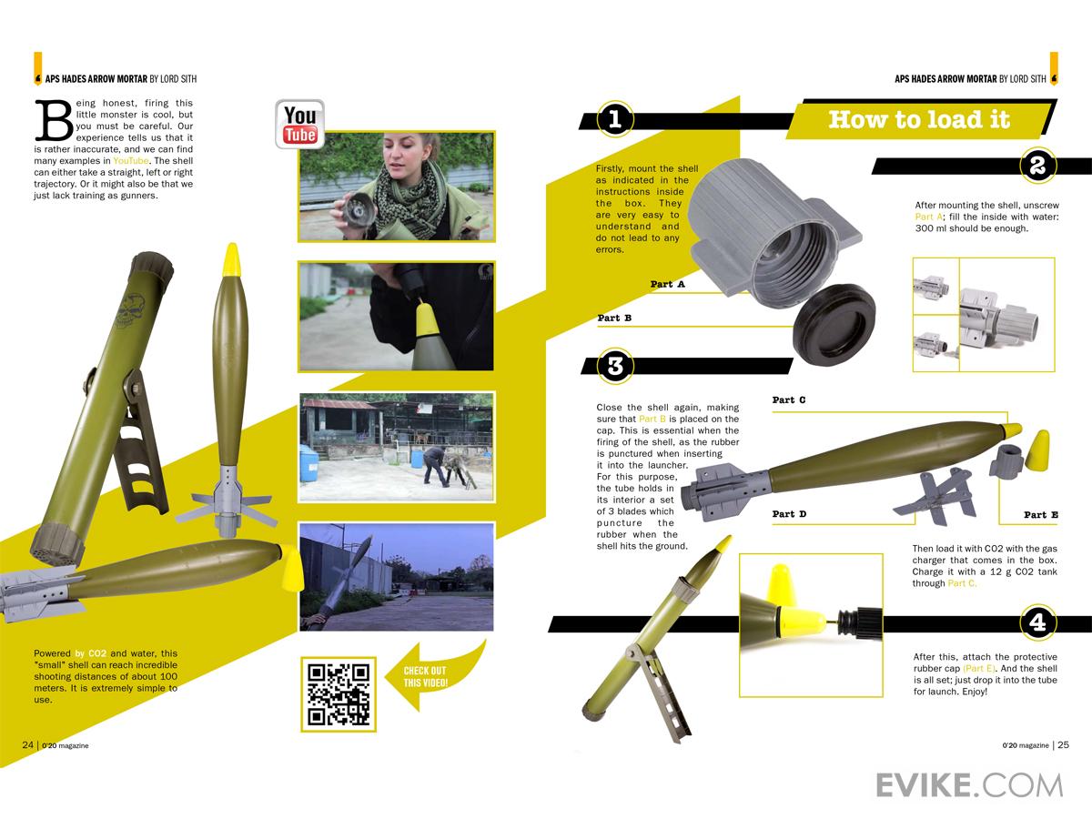 Hakkotsu Hades Arrow Airsoft Mortar by APS Airsoft, Airsoft Guns