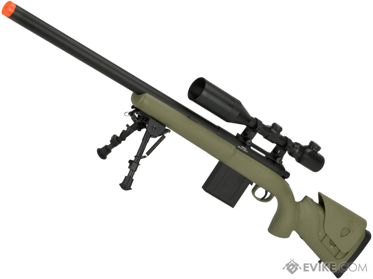 APS M40A3 Bolt Action Airsoft Sniper Rifle (Color: Dark Earth / 550 FPS / Rifle + 3-9X40 Scope)