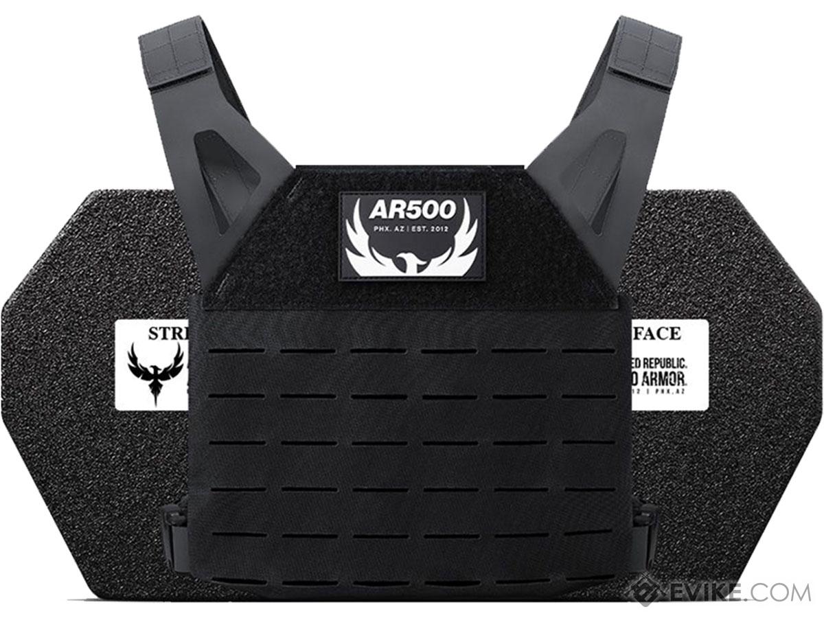 AR500 Armor Freeman Plate Carrier Package (Color: Black)