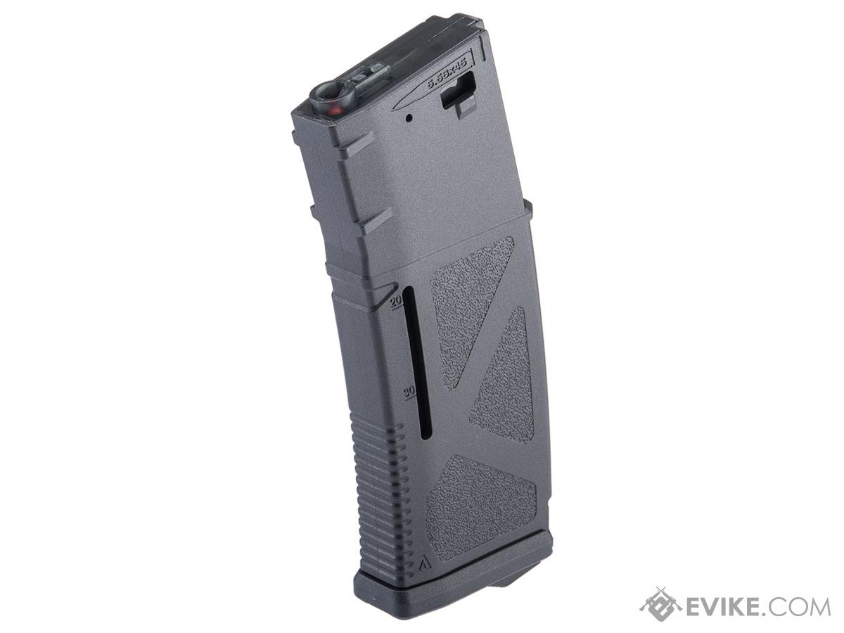 Arcturus AR MOD1 Windowed EMM Variable Cap 30/130 Round Mid-Cap Magazine for M4 / M16 Series Airsoft AEG Rifles (Color: Black / Single Mag)