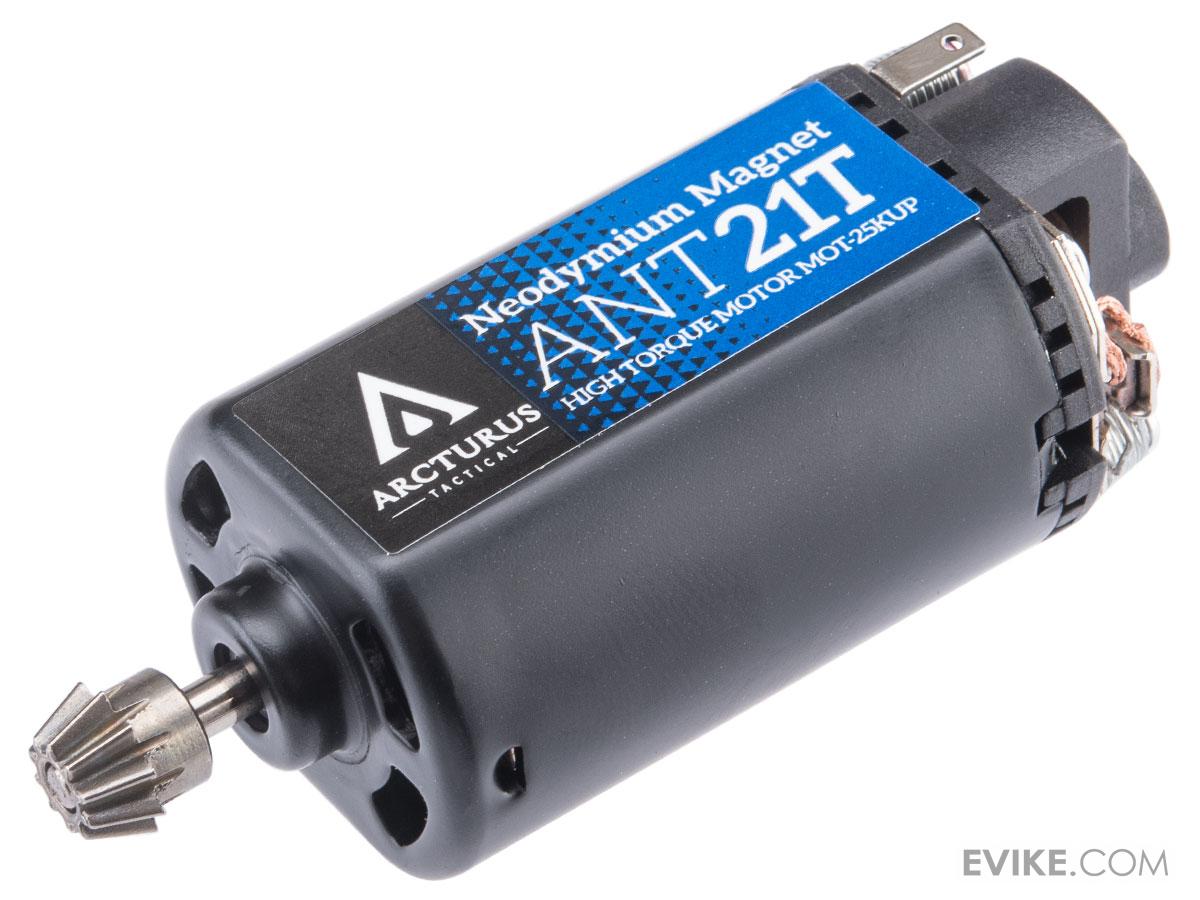 Arcturus High Torque Neodymium Motor w/ MIM Pinion Gear (Model: Short / 21 TPA)