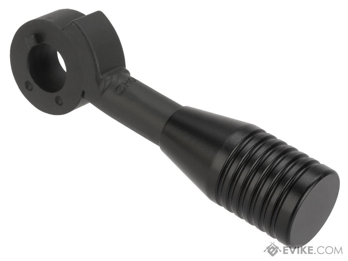 Amoeba CNC Machined Bolt Handle for Striker S1 Airsoft Sniper Rifle (Model: Tactical Bell / Matte Grey)