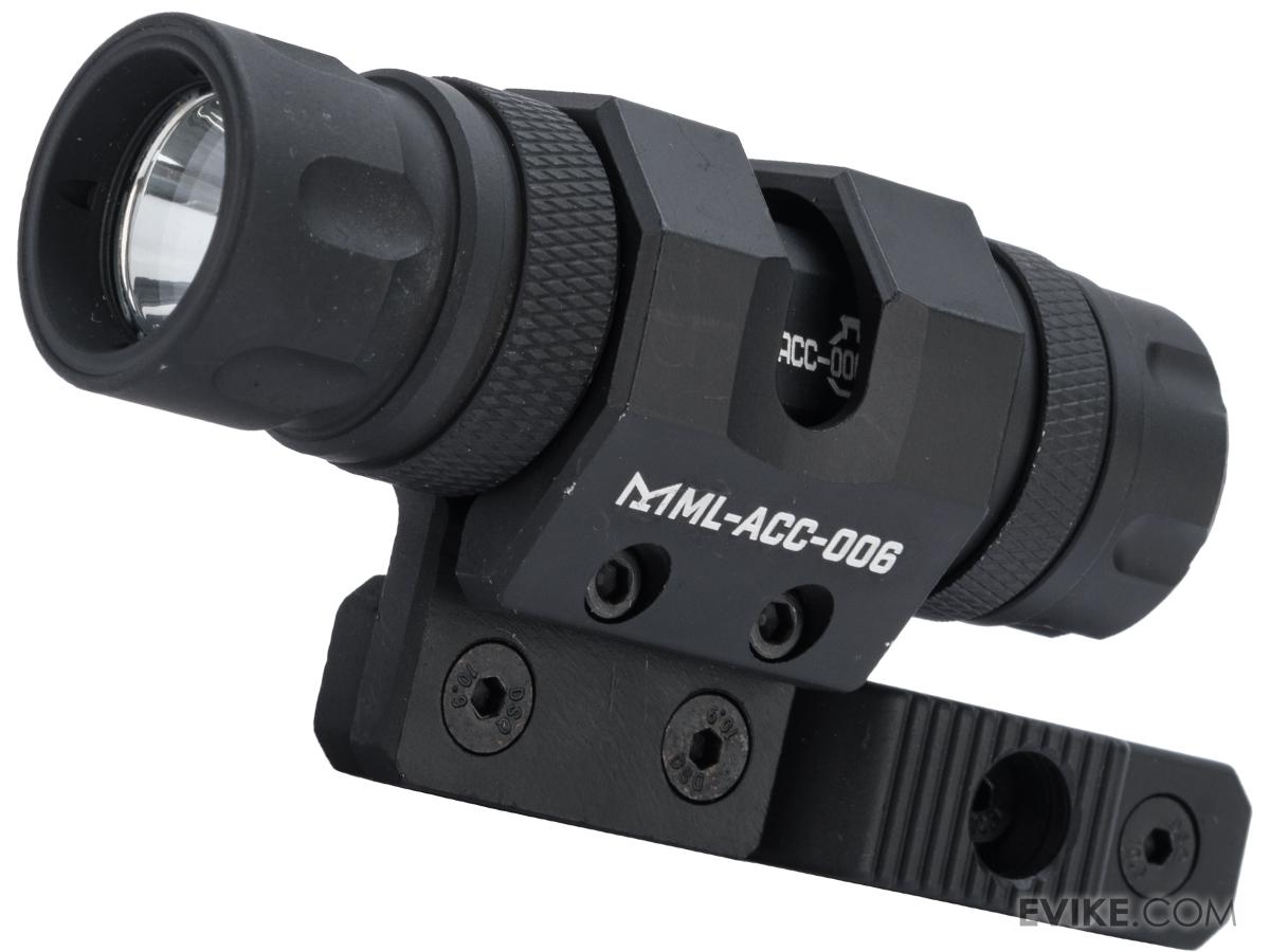 ARES Offset Flashlight / Laser Ring Mount for Rail Systems (Type Light