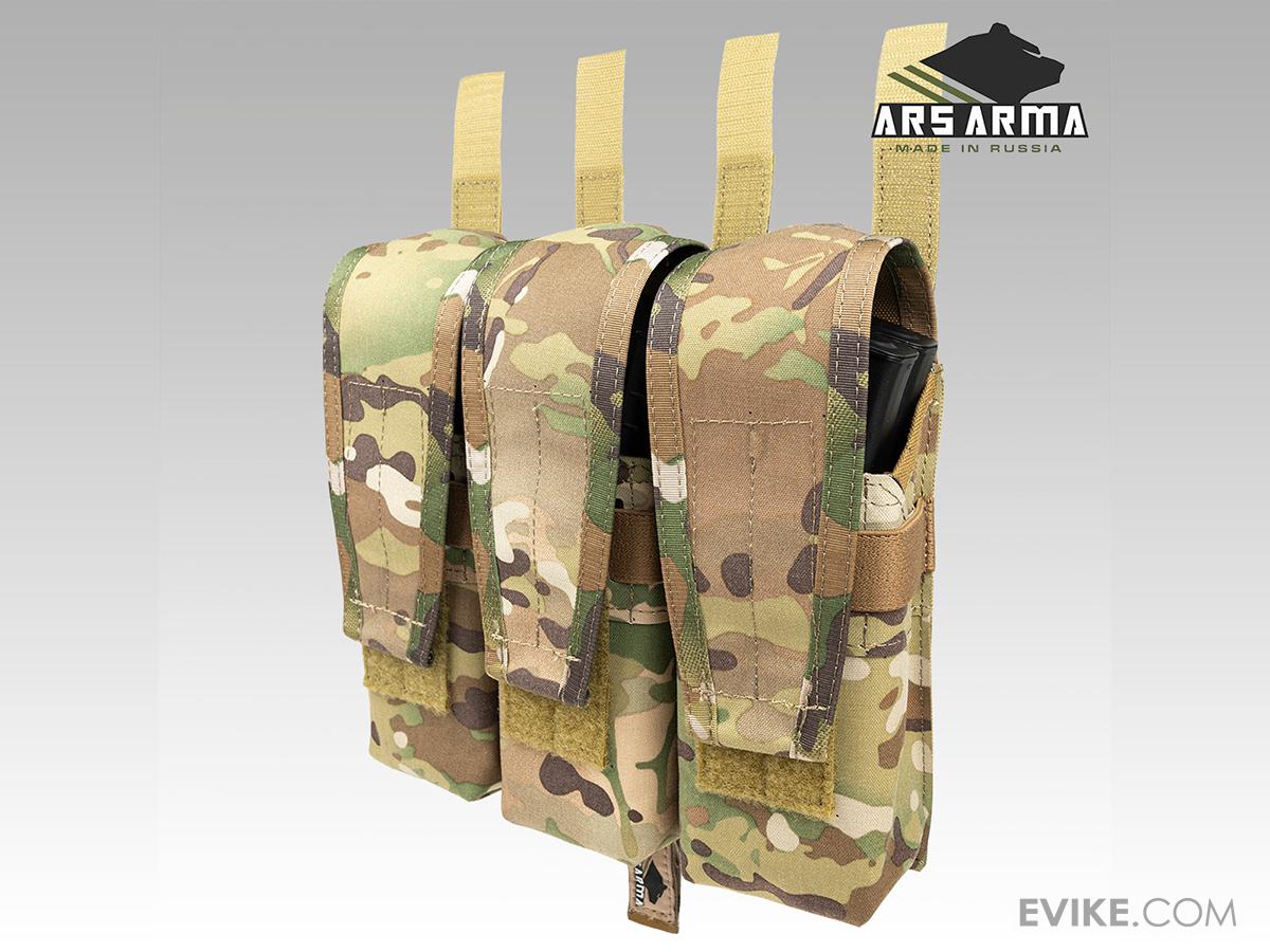 Pochette Tactique Camo 5.56mm MAG MOLLE-* Multicam Black- - Pochettes