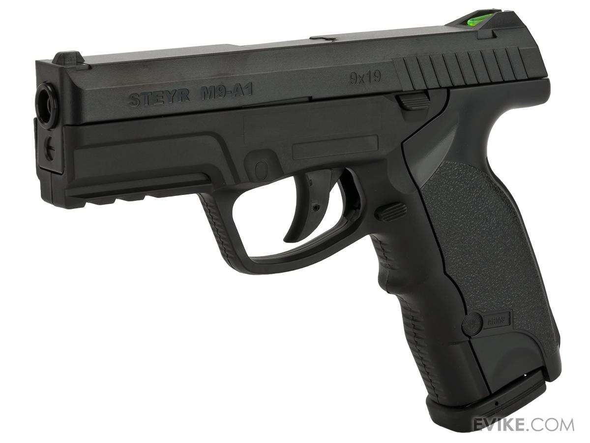 ASG Steyr M9A1 NonBlowback Co2 4.5mm (.177 cal Air Gun) BB Pistol Black, MORE, Air Gun