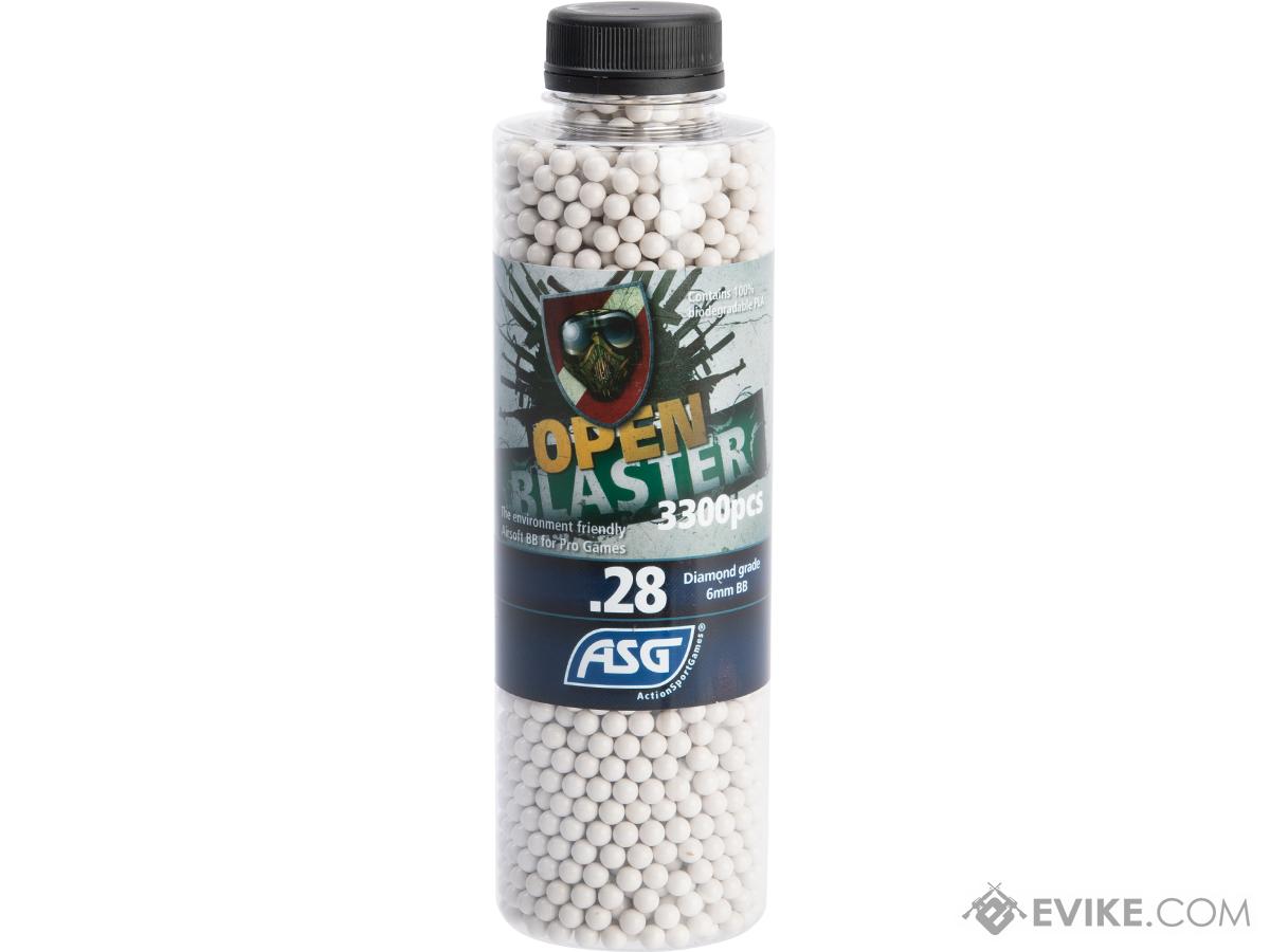 ASG Open Blaster 6mm Biodegradable Airsoft BBs (Weight: 0.28g / 3300 Rounds)