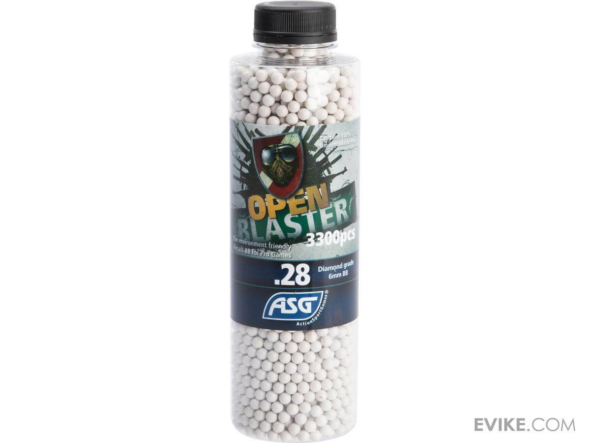 ASG Open Blaster 6mm Biodegradable Airsoft BBs (Weight: 0.28g / 3300 Rounds)