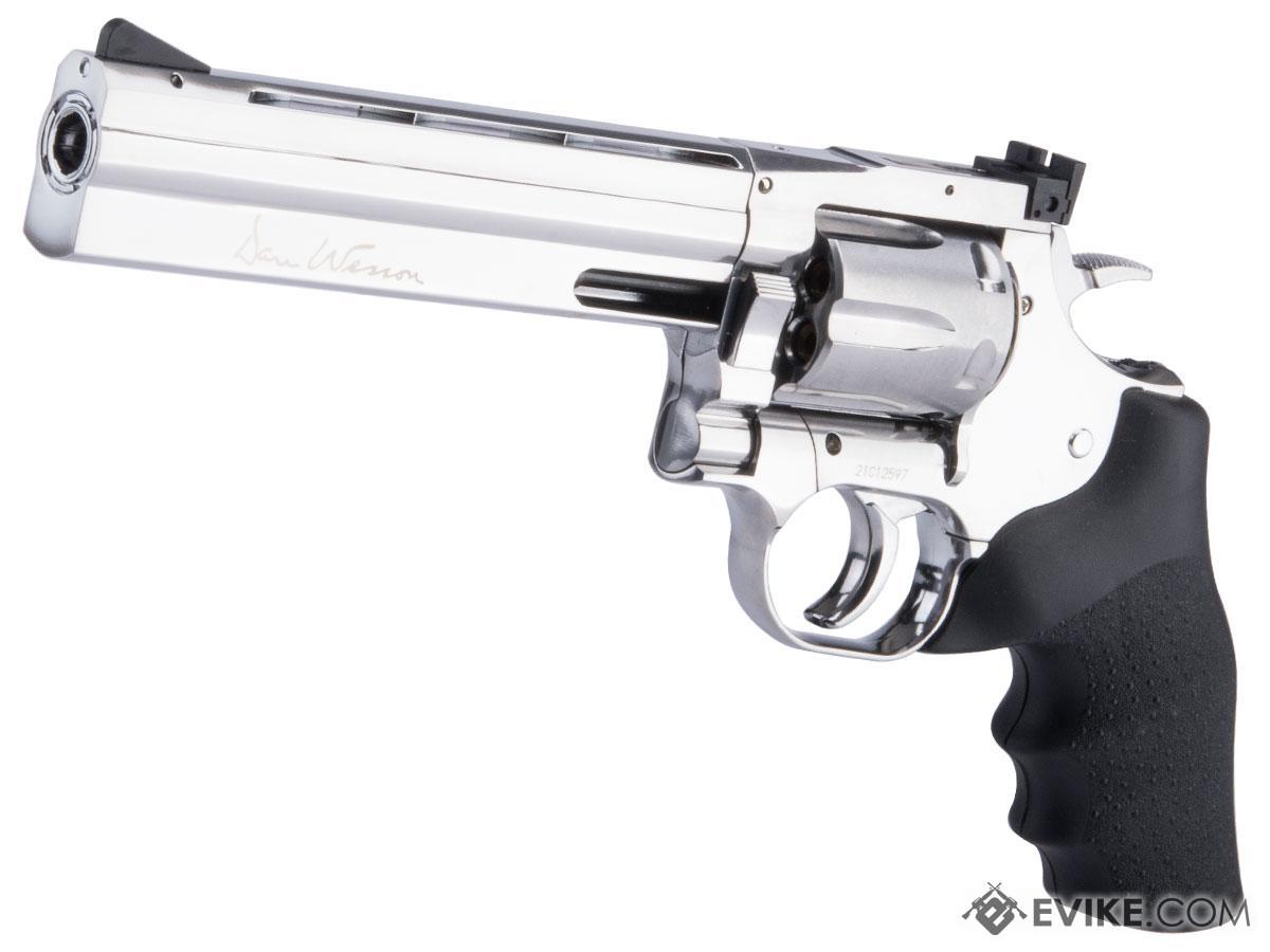ASG Dan Wesson 715 CO2 Powered 4.5mm Airgun Revolver (Color: Silver / 6 / BB Gun)
