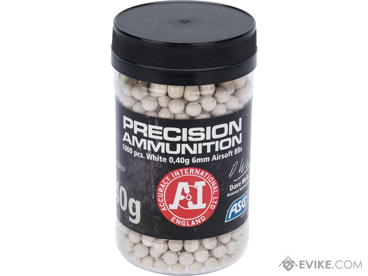 Precision .40 6mm Airsoft BBs by ASG - White (1000 rounds)