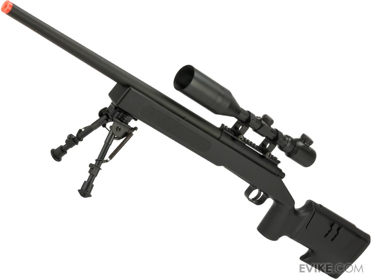McMillan USMC M40A3 SportLine Airsoft Sniper Rifle by ASG (Color: Black)