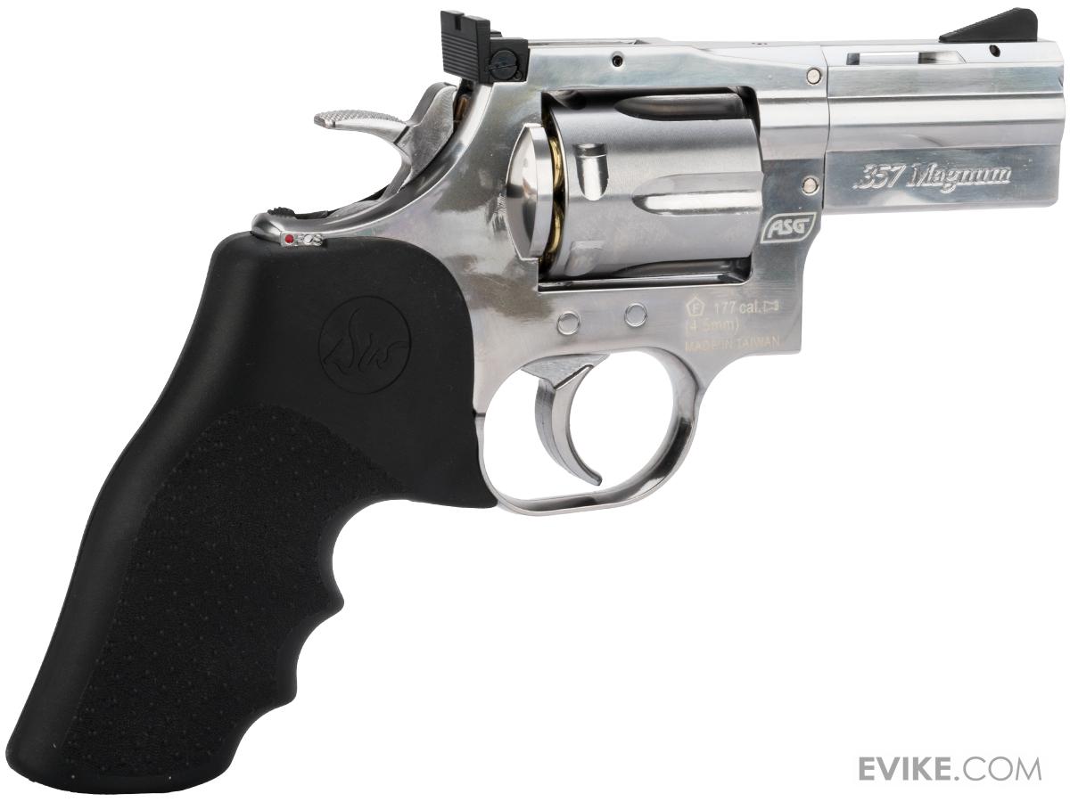 ASG Dan Wesson 715 CO2 Powered 4.5mm Airgun Revolver (Color Silver / 2