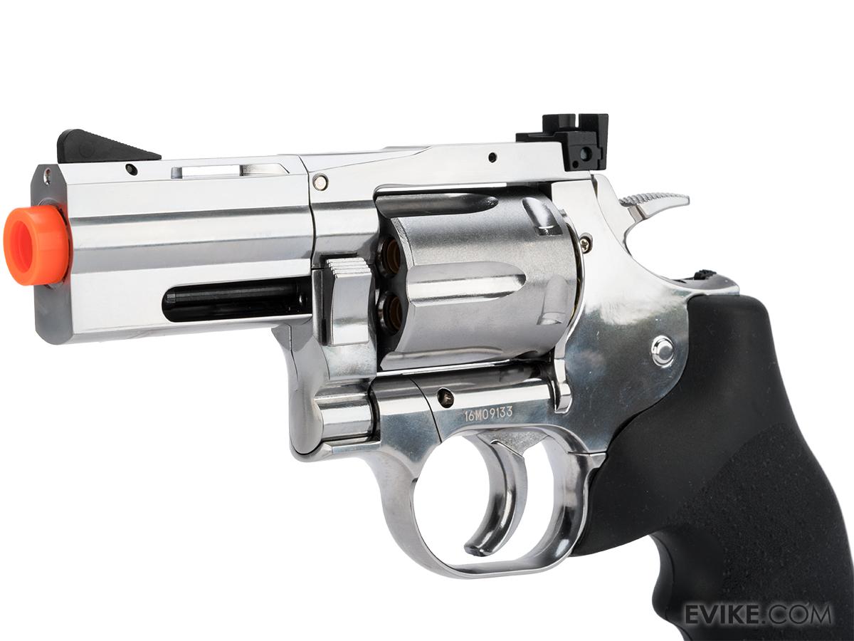 ASG Dan Wesson 4 Revolver w/ Hogue Style Grip CO2 - Gun Metal Gray