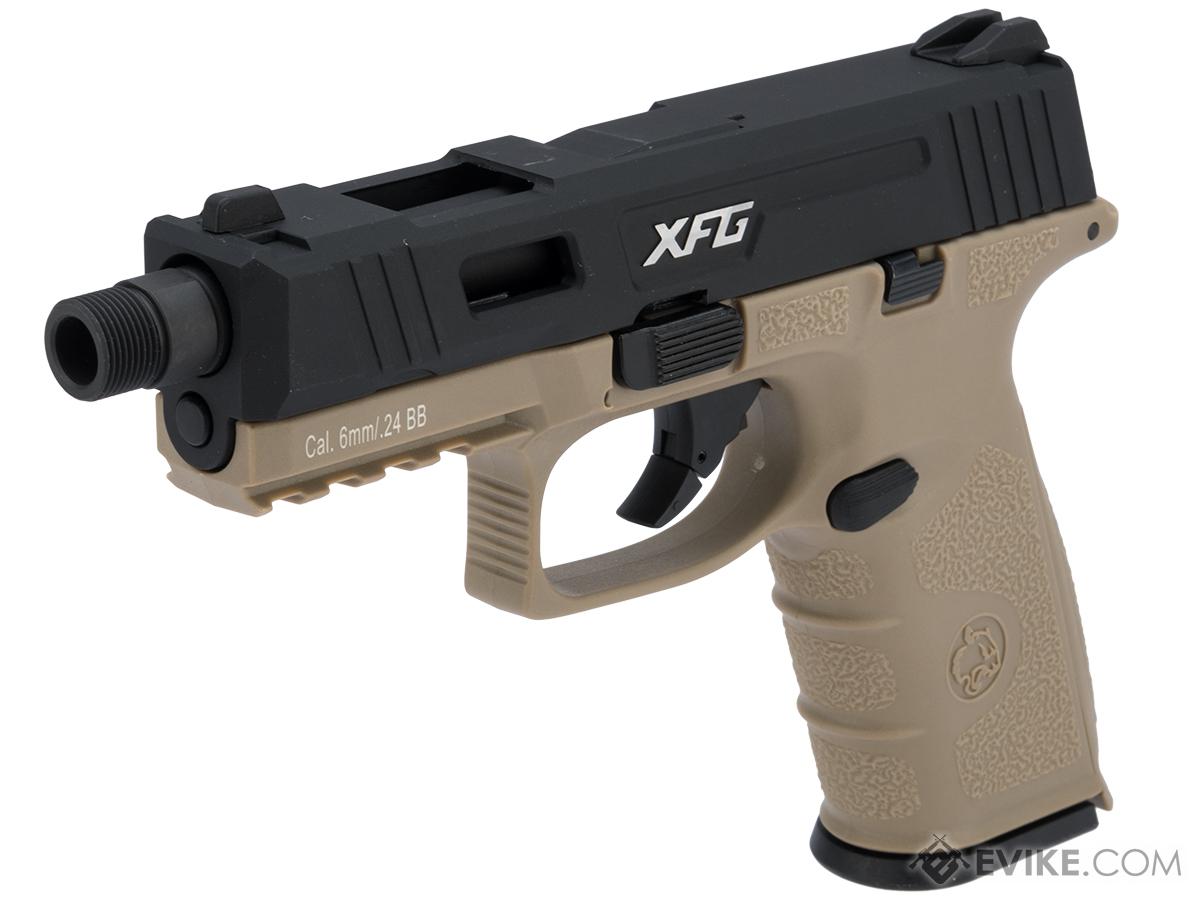 Pistolet Airsoft XFG GBB Gaz - 0,9 joule - TAN - Heritage Airsoft