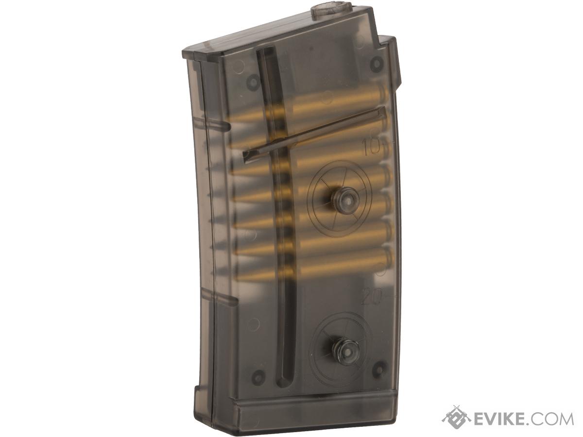 Double Eagle Translucent 40 Round Magazine with Dummy Bullets for M82 LPAEG Airsoft Gun