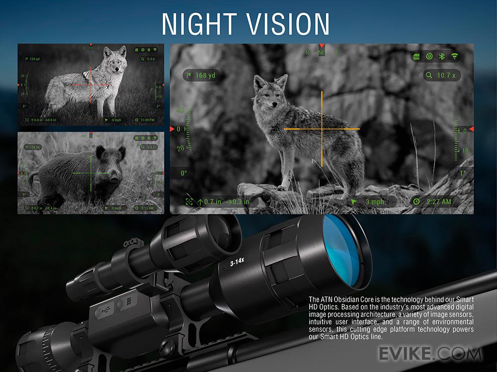 ATN X-Sight-4k 3-14x Pro Edition Smart Day/Night Hunting Rifle Scope