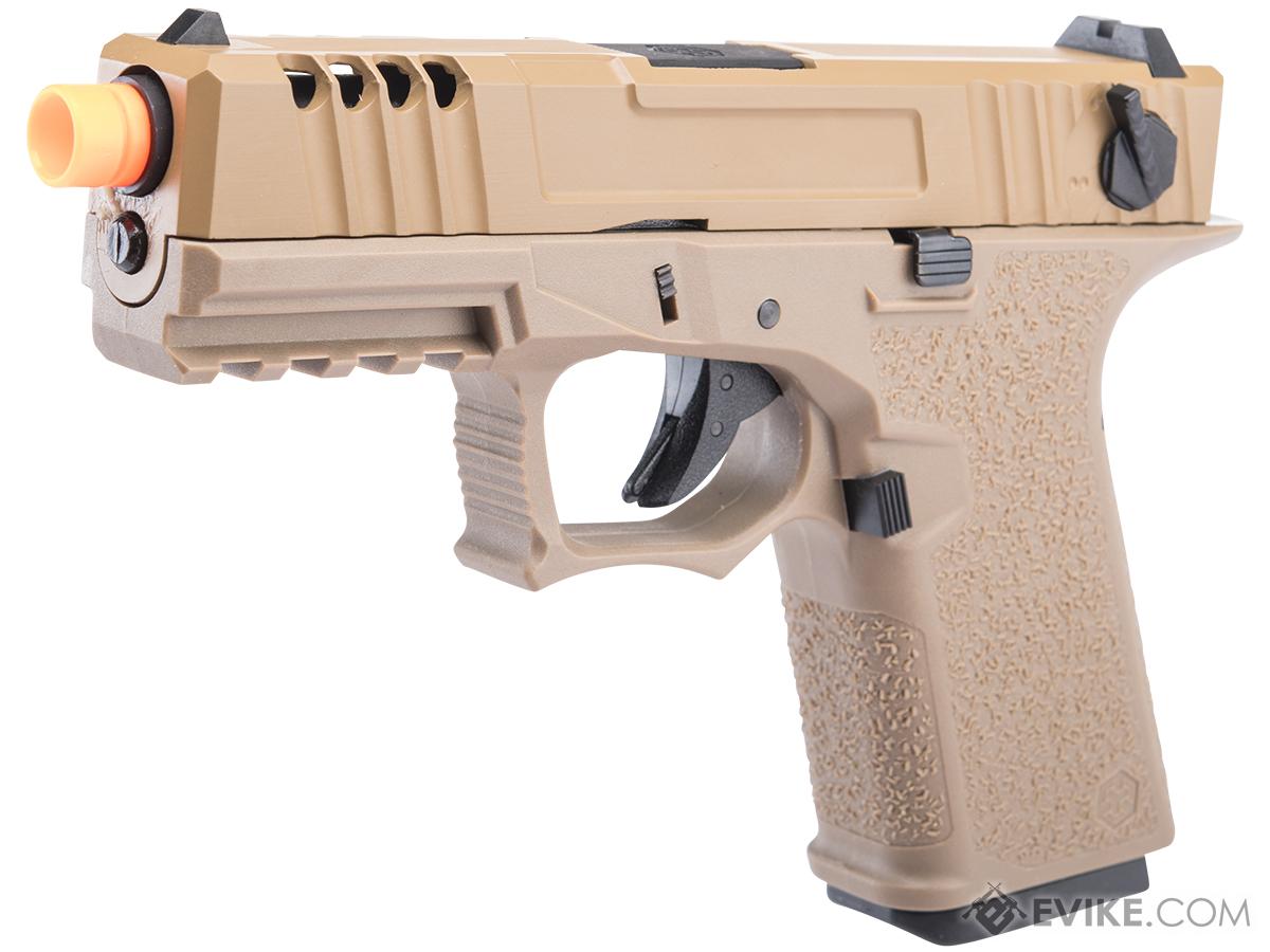 AW Custom VX8 Compact Series Select Fire Gas Blowback Airsoft Pistol (Model: Z80 / Dark Earth)