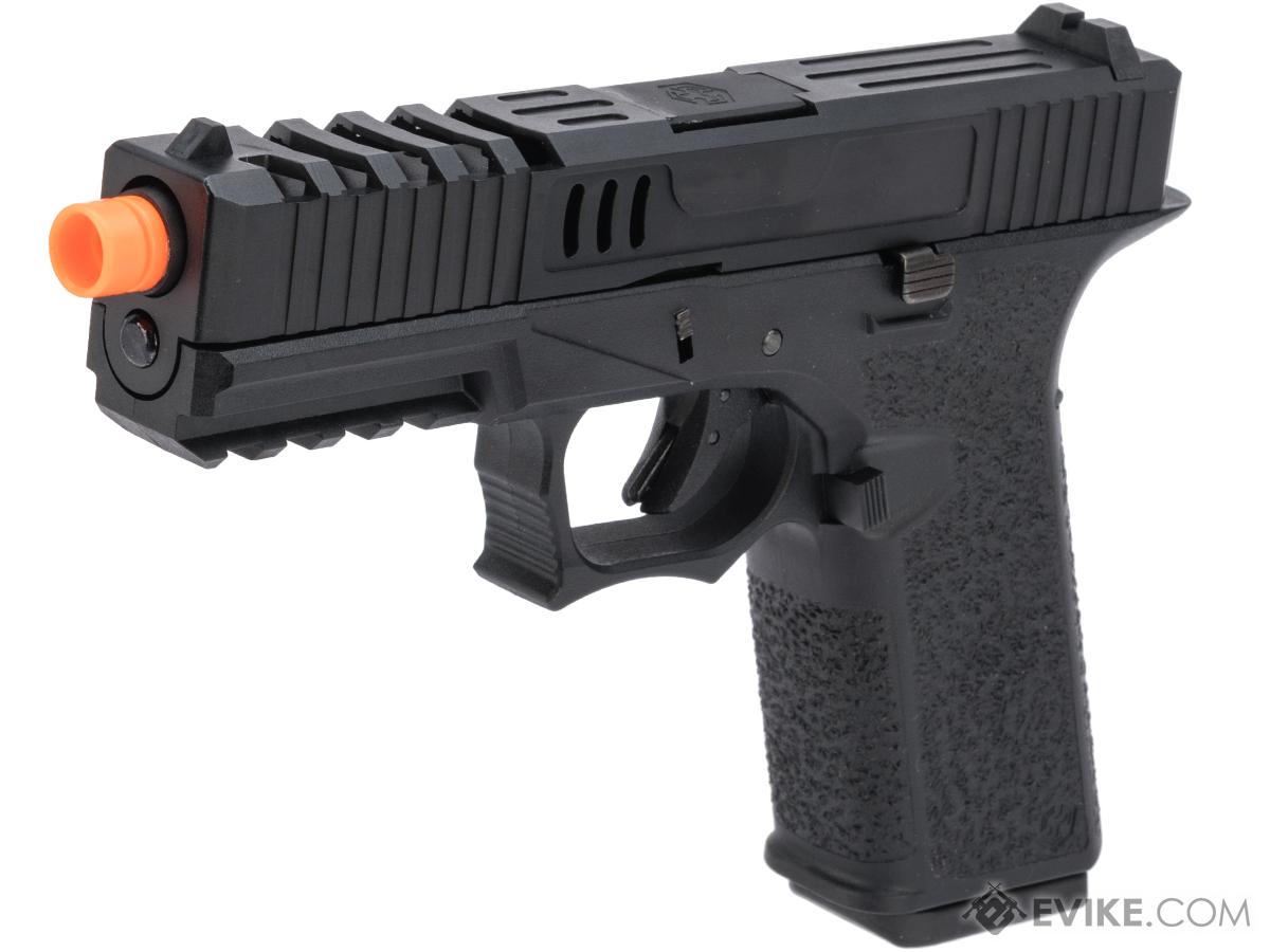 AW Custom VX7 Series Gas Blowback Airsoft Pistol (Model: X80 / Green Gas / Black)