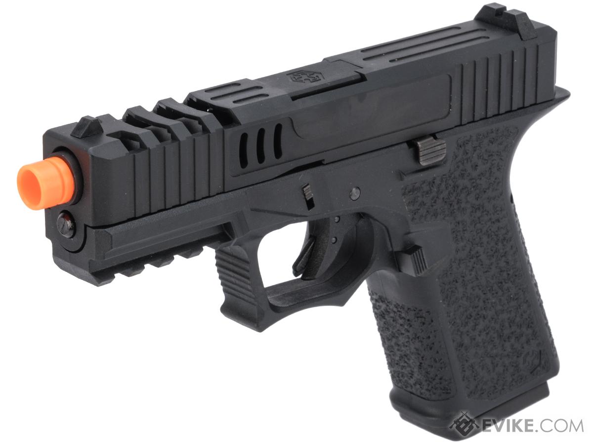 AW Custom VX9 Compact Series Gas Blowback Airsoft Pistol (Model: X80 / Black)