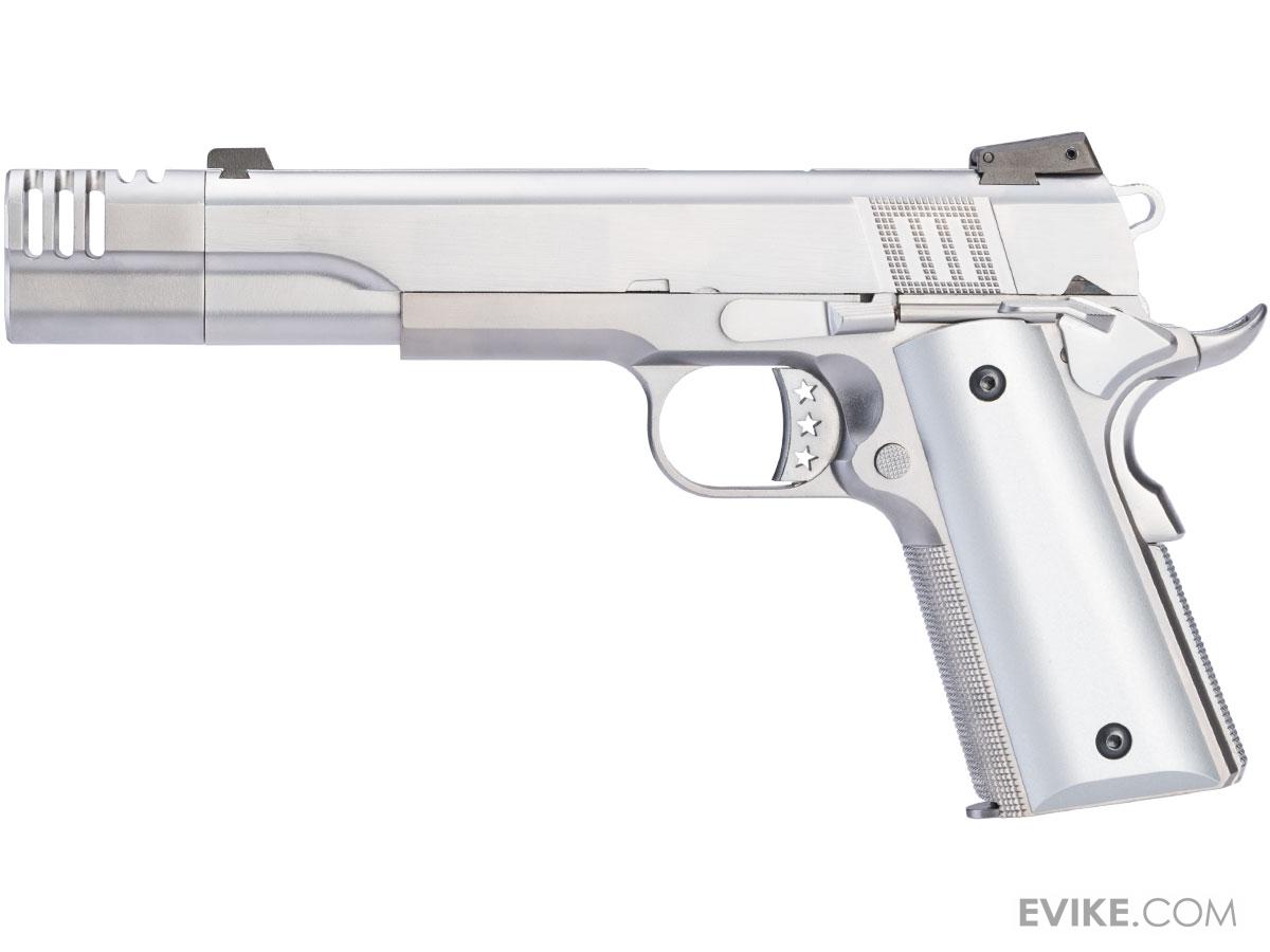 AW Custom NE31 "Hitman" Series 1911 Gas Blowback Pistol w/ Muzzle Compensator (Color Silver
