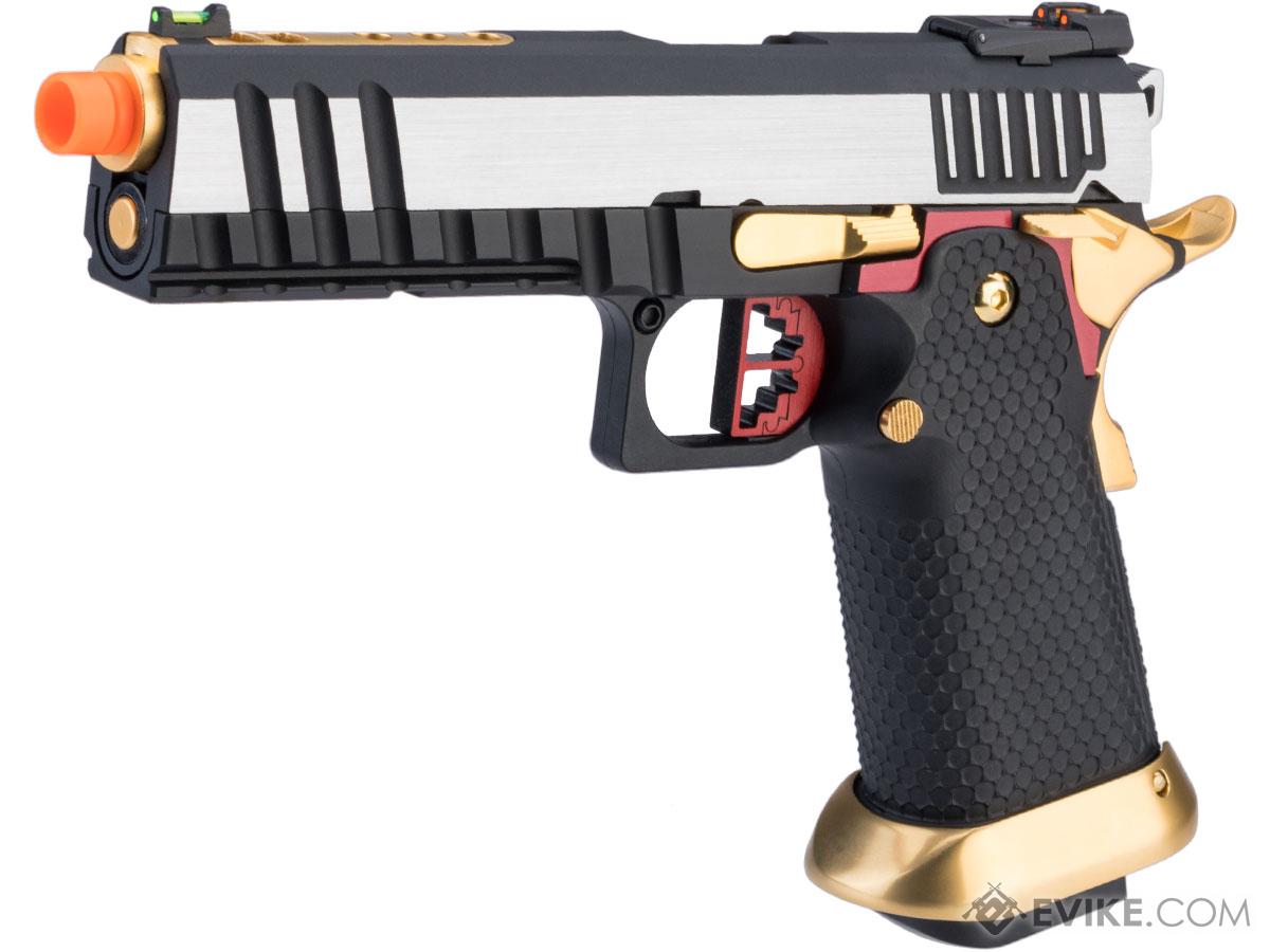 AW Custom Full Auto Ace Competitor Hi-CAPA Gas Blowback Airsoft Pistol (Package: Two-Tone / Green Gas / Gun Only)