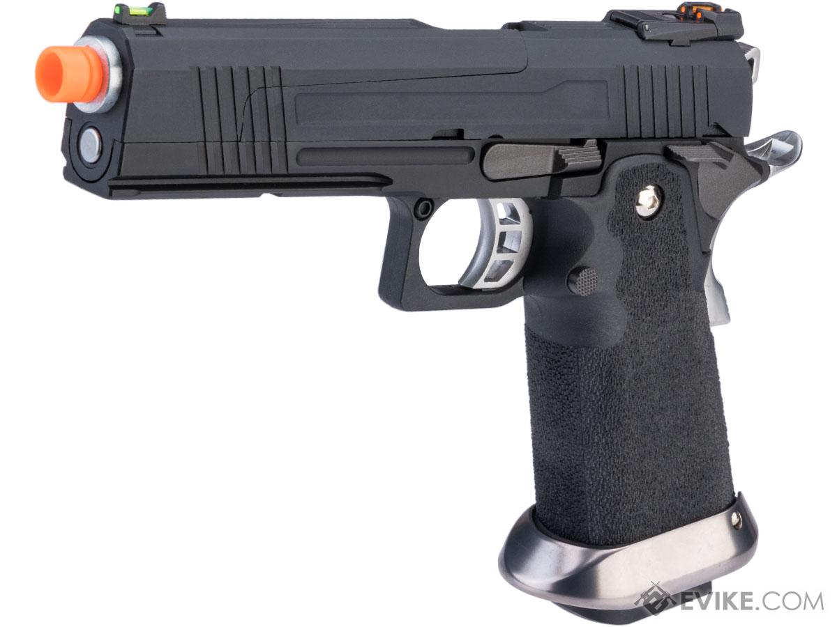 AW Custom HX10 Split Frame Hi-Capa Full Auto Select Fire GBB Pistol (Color: Black)