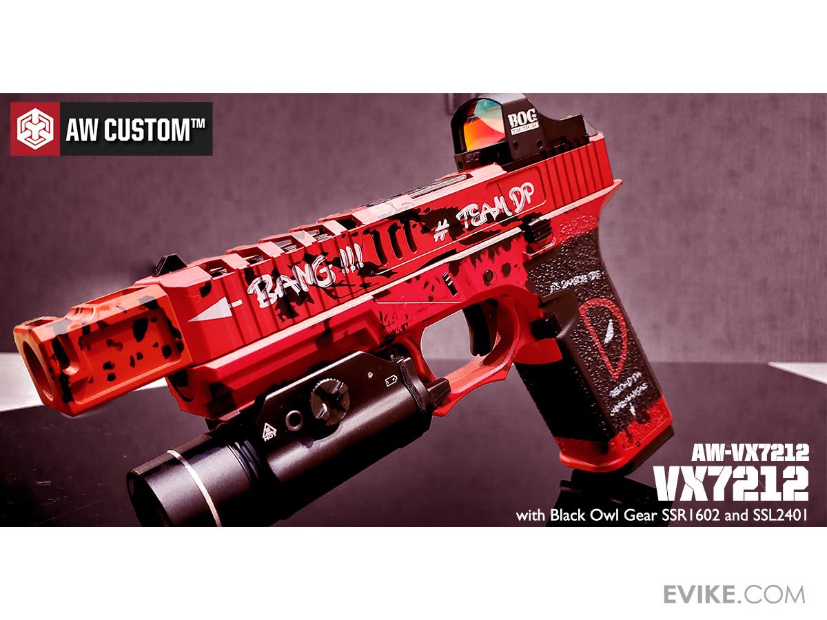 AW Custom VX7 Series Gas Blowback Airsoft Pistol (Model: X80 - Matrix Red  Dot Sight / Green Gas / Black), Airsoft Guns, Gas Airsoft Pistols -   Airsoft Superstore