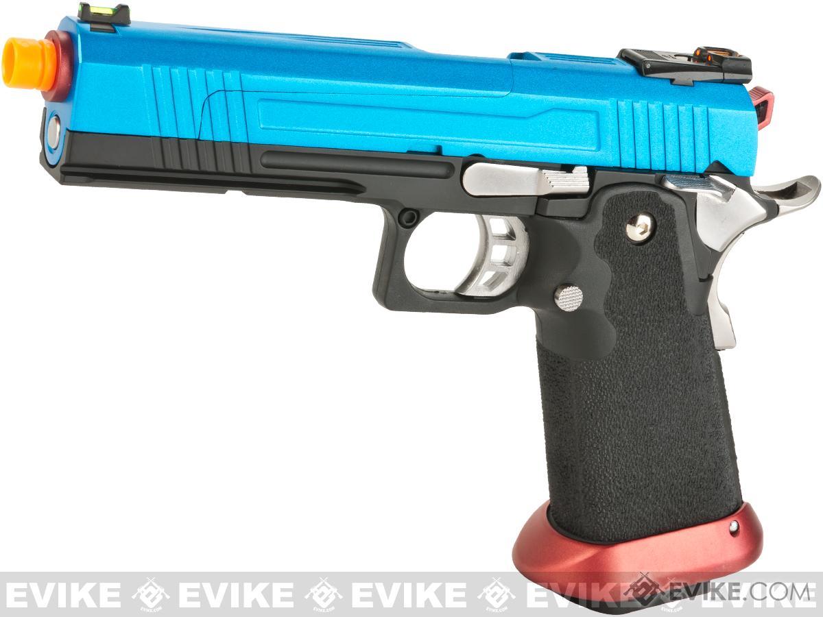 AW Custom Split Frame Hi-Capa Competition Grade Gas Blowback Airsoft Pistol (Color: Patriot)