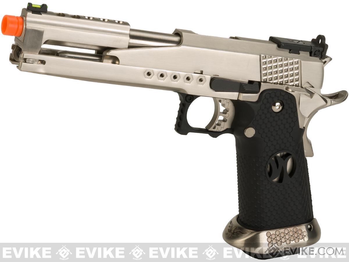 AW Custom HX22 Gold Standard IPSC Gas Blowback Airsoft Pistol (Color: Silver)