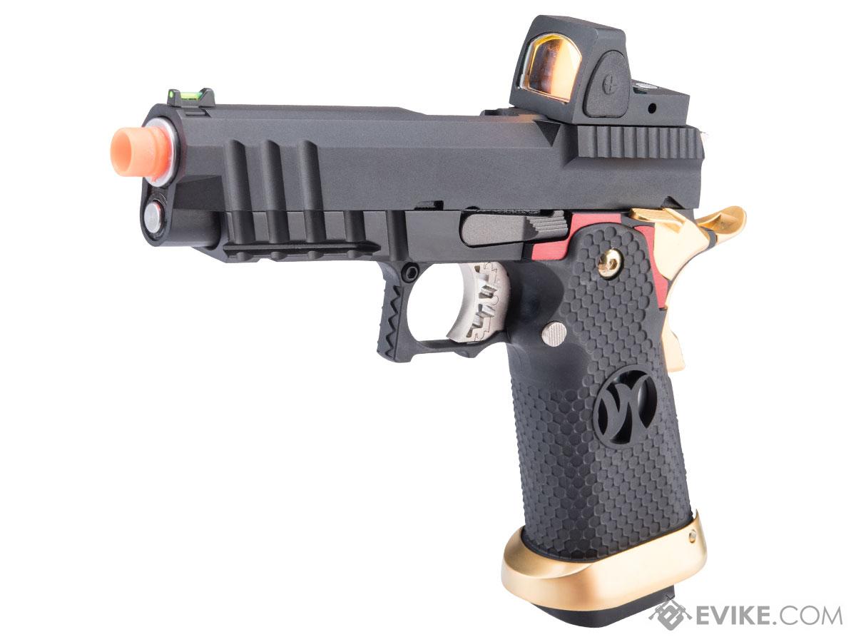 AW Custom HX26 Match King Compact Hi-CAPA Gas Blowback Airsoft Pistol (Color: Red)