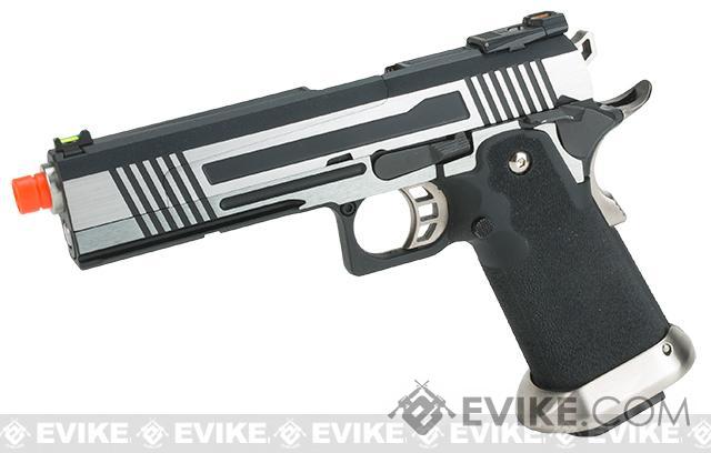 AW Custom Split Frame Hi-Capa Competition Grade Gas Blowback Airsoft Pistol (Color: Two-Tone)