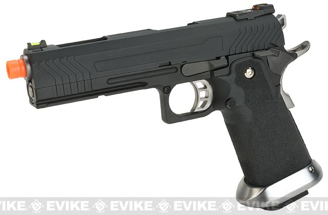 AW Custom Hi-Capa Competition Grade Gas Blowback Airsoft Pistol (Color: Black)