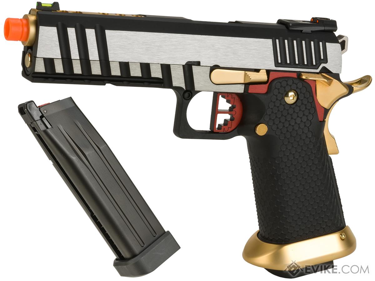 AW Custom Ace Competitor Hi-CAPA Gas Blowback Airsoft Pistol (Package: Two-Tone / Green Gas / Add Extra Magazine)