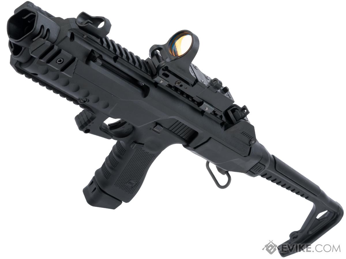 AW Custom VX Tactical Pistol Carbine Conversion Kit w/ Spartan Licensed GLOCK Blowback Training Pistol (Color: Black)