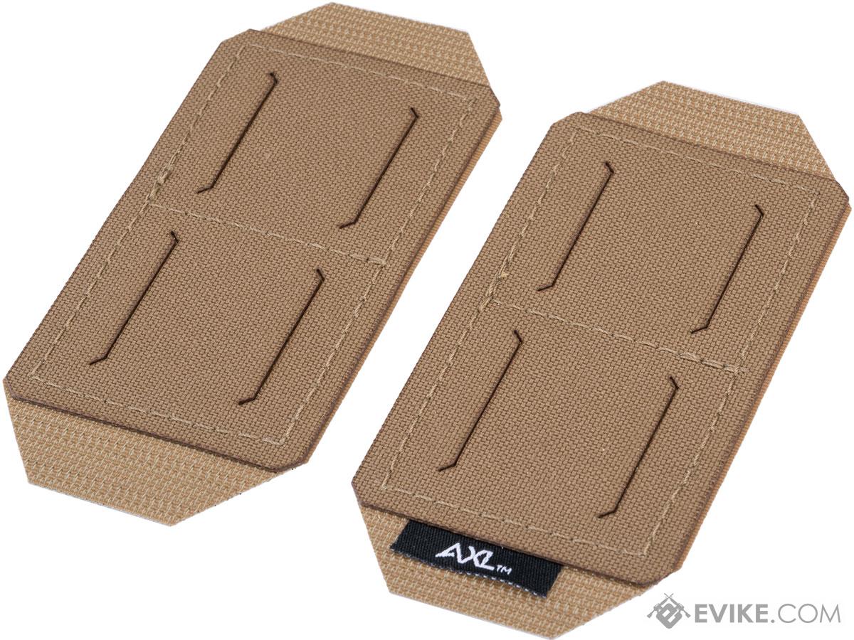 AXL Advanced Pouch Anywhere Upgrade Panel Set for MOLLE Tactical Pouches (Model: 2 Wide / Coyote Brown)