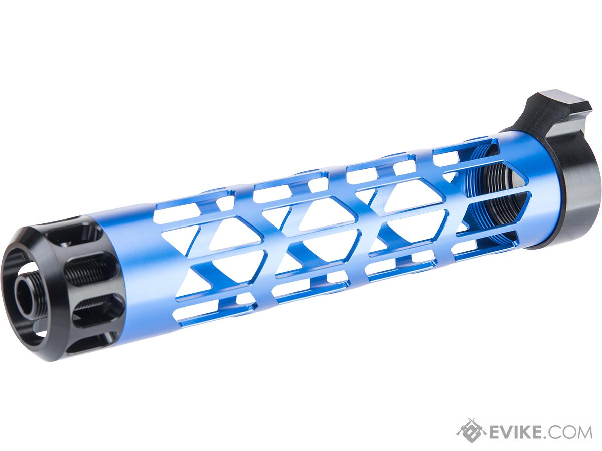 Aztech Innovations Skeletonized CNC Handguard (Color: Blue / Long)