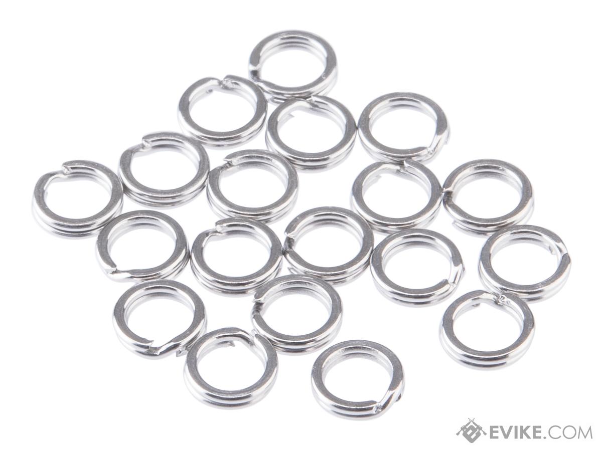 Battle Angler Steel Flat Split Ring Pack of 20 pcs (Size: #4.5 / 55 LBS)