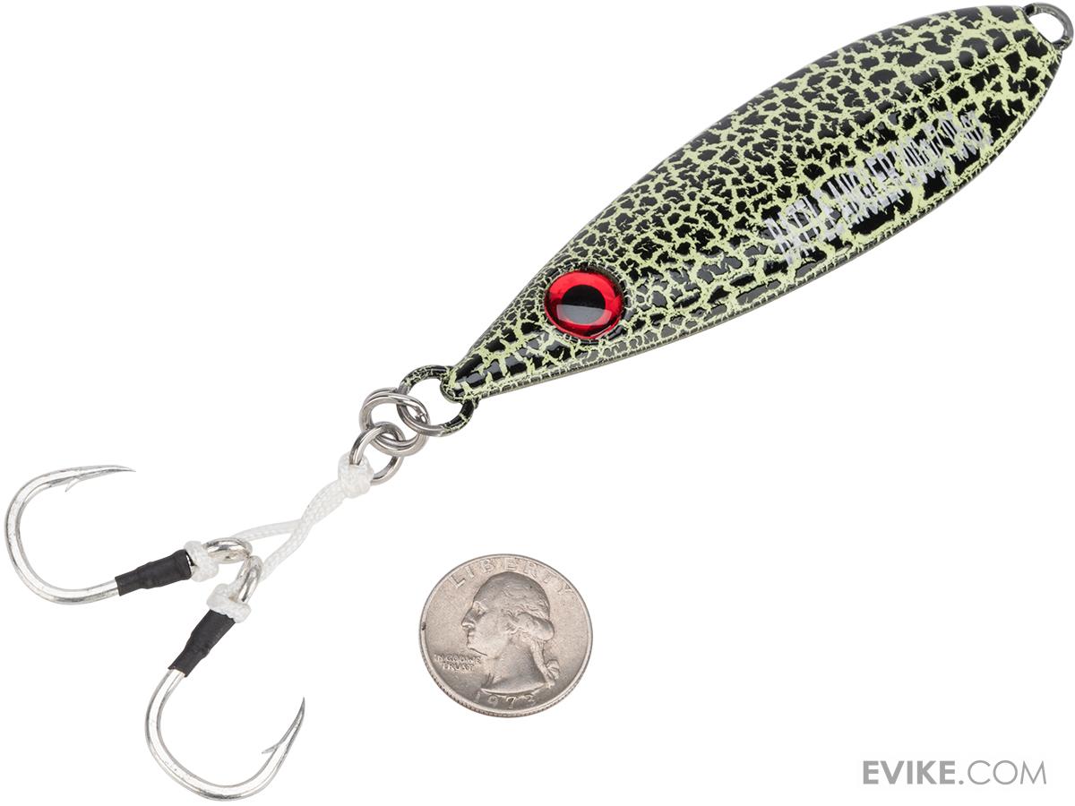 Battle Angler Phantom-Fall Jigging Lure Fishing Jig (Model: Black Fission / 200g / Double Hook)