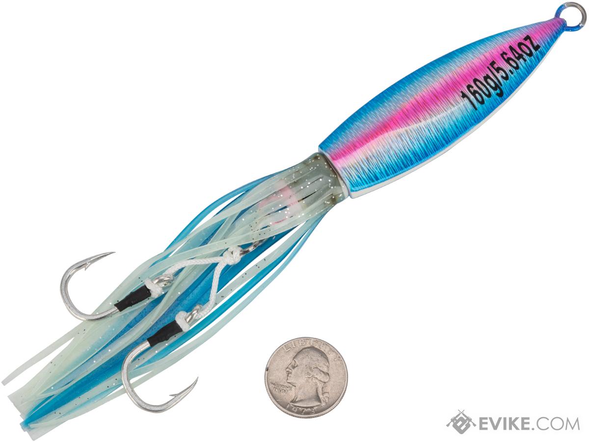 Battle Angler Ghost Squid Jigging Fishing Lure (Model: 160g / Blue Pink)