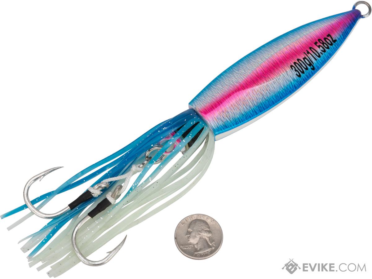 Battle Angler Ghost Squid Jigging Fishing Lure (Model: 300g / Blue Pink)