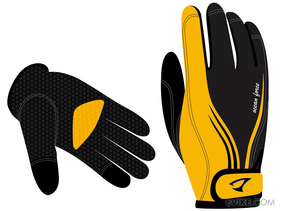 Jigging Master Ocean Force 3D Fishing Gloves (Model Yellow Medium