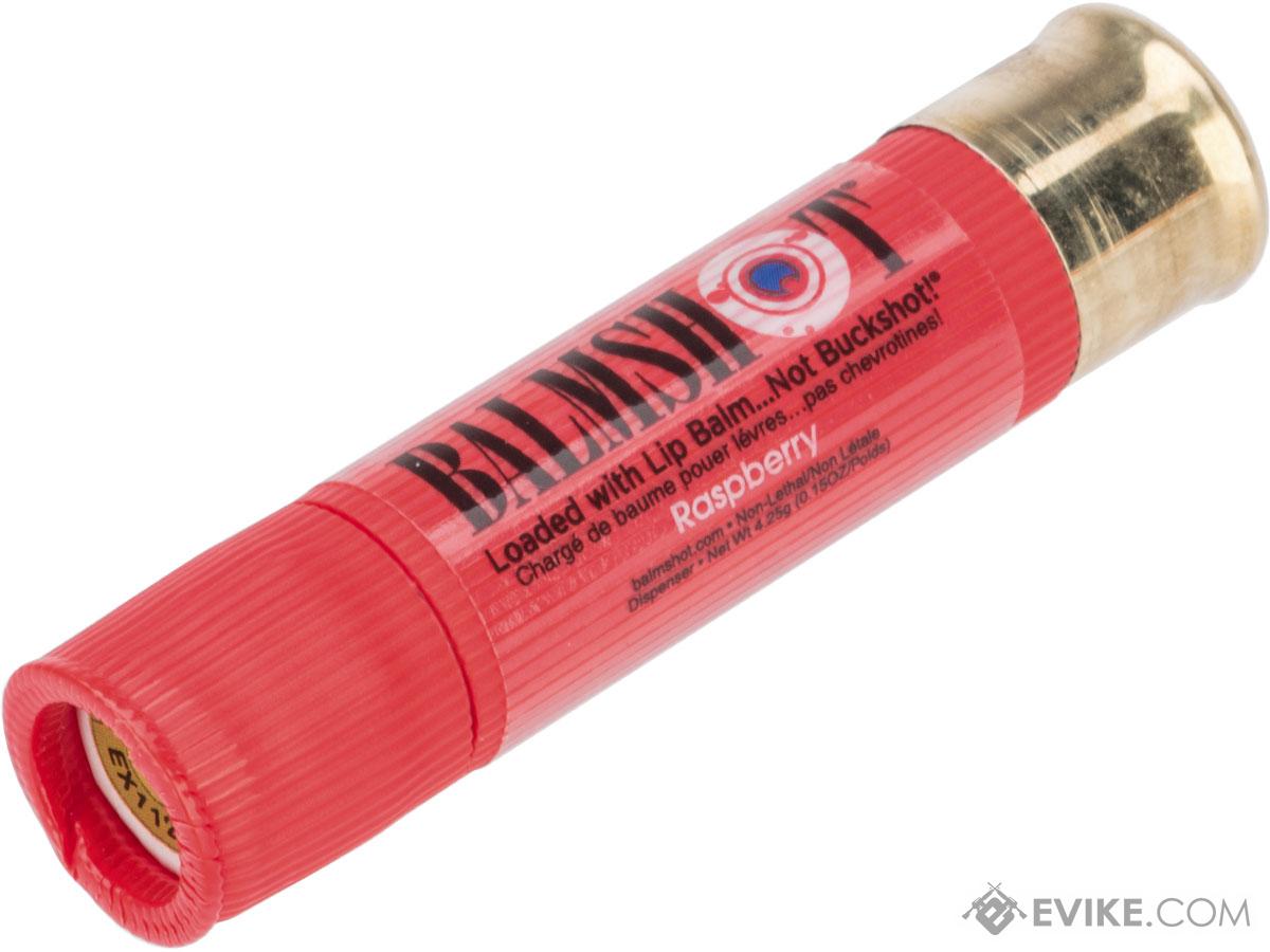 Balmshot Natural Beeswax Lip Balm w/ Natural Oils and Vitamin E (Flavor: Raspberry)