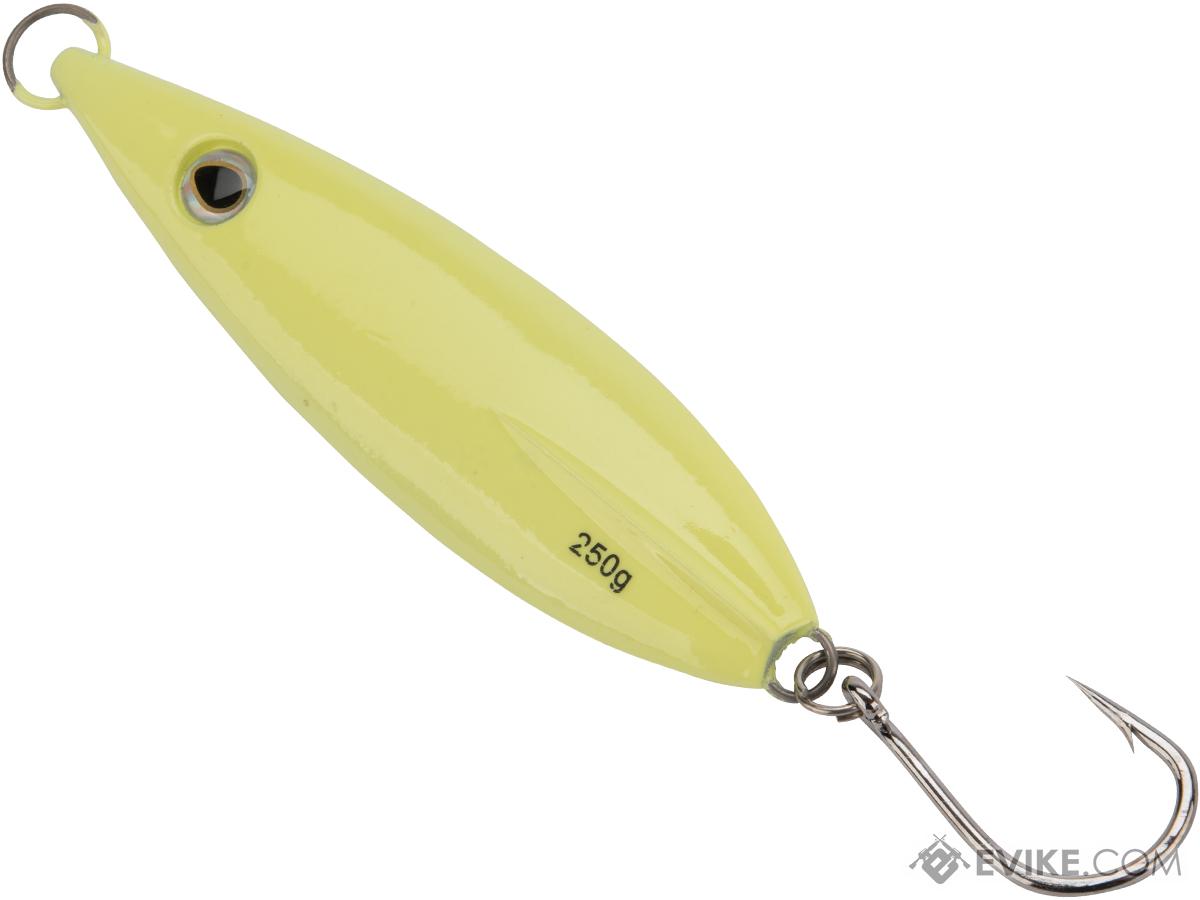 Battle Angler Phantom-Fall Jigging Lure Fishing Jig (Model: 2X-Glow / 250g / Tuna Hook)