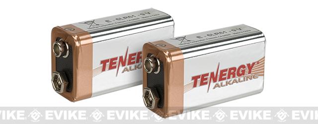Tenergy High Performance Alkaline 9V Batteries - 2pcs