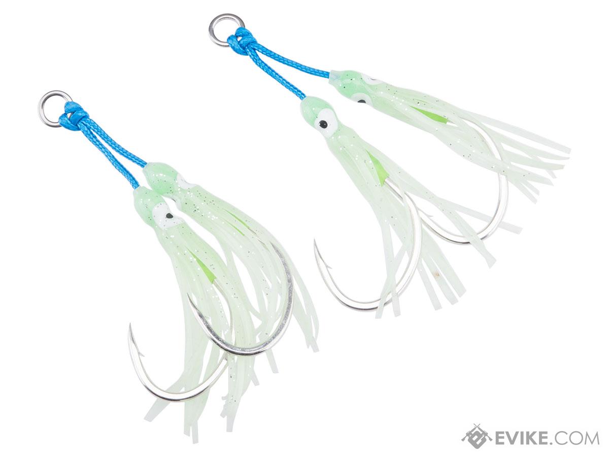 Battle Angler Double Glow Octopus Assist Hook Fishing Lure (Size: 4/0)