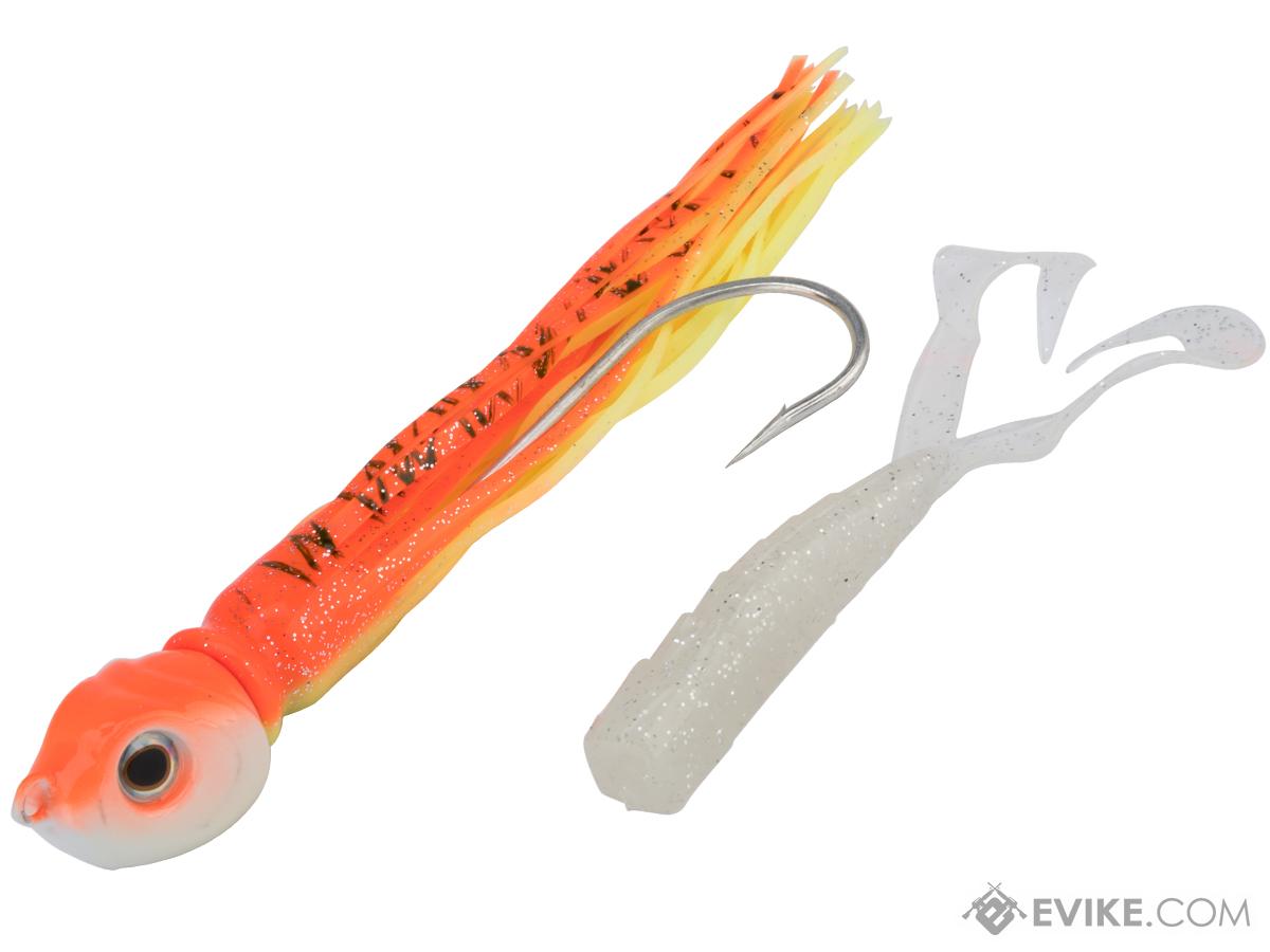 Battle Angler War Head Jigging Lure (Color: Orange - White Glow / 12oz)