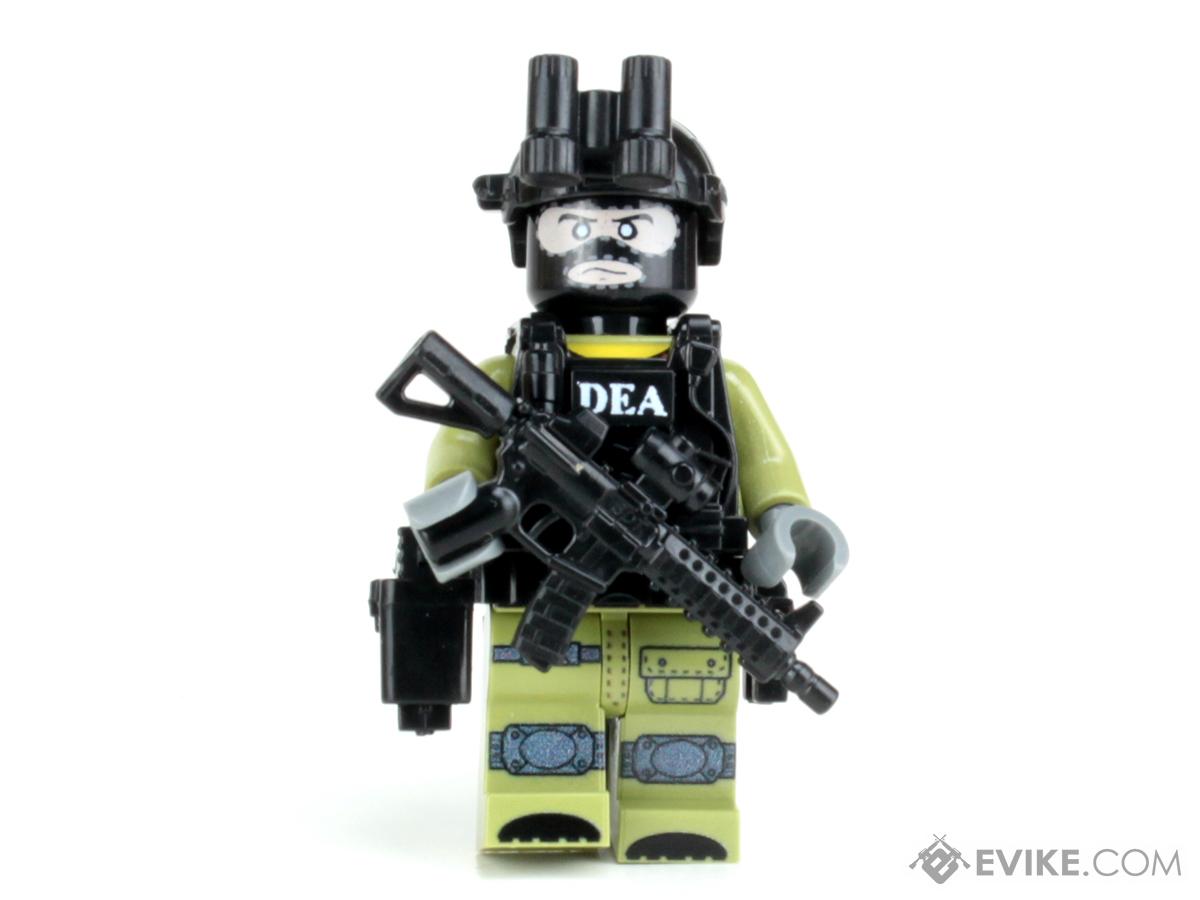 Battle Brick Customs Military Mini-Figure (Model: DEA Special Response Team Officer)