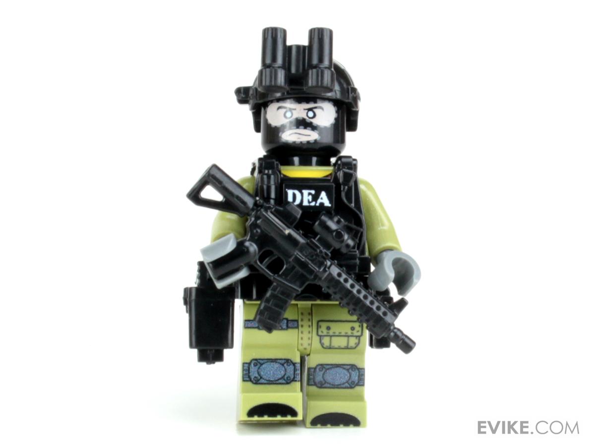 Battle Brick Customs Military Mini-Figure (Model: DEA Special Response Team Officer)